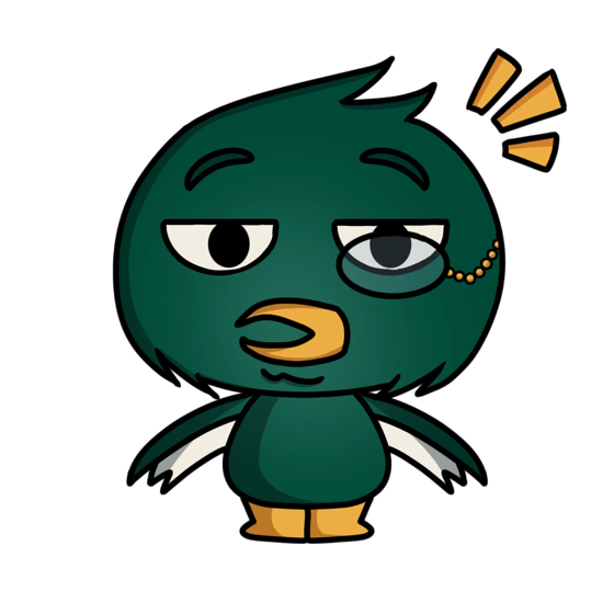 Maskot bebek bersemangat